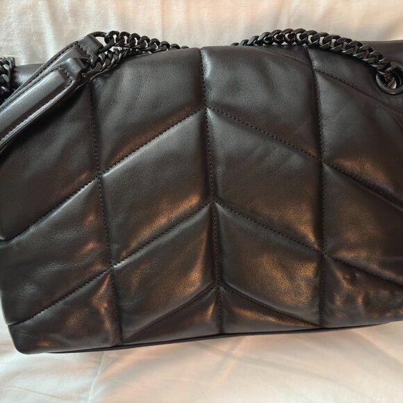 YSL lambskin black quilted shoulder bag - Picture 11 of 15